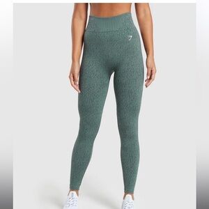 Gymshark Marl Seamless Leggings Teal Marl/Dark Grey Mark
